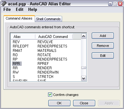 autocad for mac command list